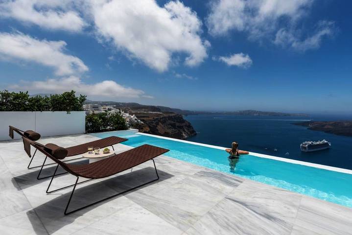 Villa voor 3 personen, with terras and uitzicht as well as zwembad op Santorini