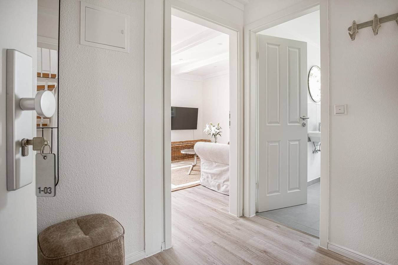 Ganze Wohnung, Ferienwohnung 'Kegelrobbe' mit Balkon für entspannte Auszeiten in Pellworm, Nordfriesische Inseln