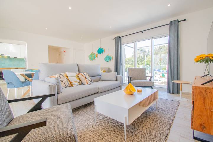 Strandhaus für 3 Personen, mit Terrasse und Garten an der Algarve