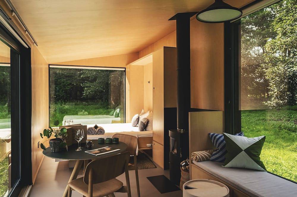 Premium private eco-cabins located in a rewilded nature sanctuary in County Galway