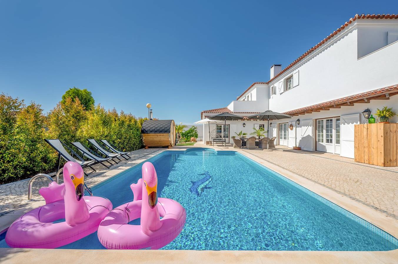 Ferienhaus für 8 Personen mit Pool in Praia do Meco, Sesimbra (Castelo)