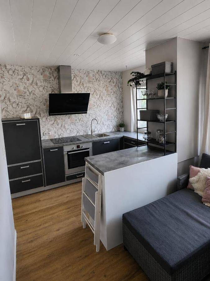 Ferienwohnung für 4 Personen, mit Terrasse und Garten sowie Ausblick