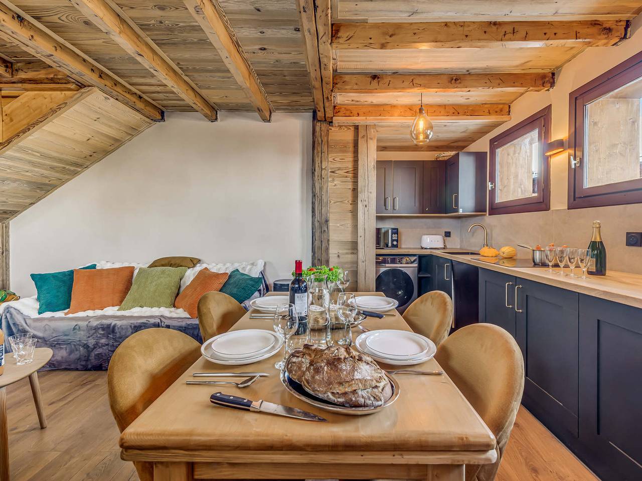 Duplex 3 Zimmer, 6 Pers, mit Wifi und Parkplatz in Plagne Villages, La Plagne-Tarentaise