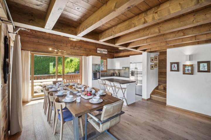 Gîte pour 12 personnes, avec Balcon ainsi que Terrasse et Vue dans Grimentz - 4