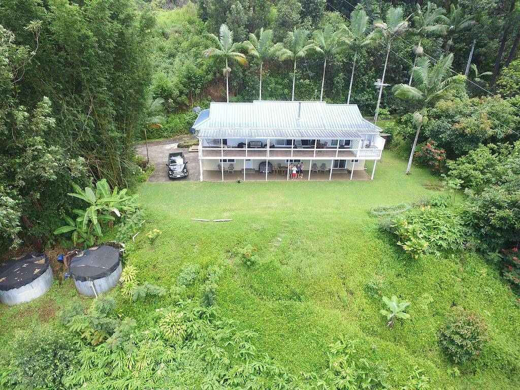 Staffelung Waipio Tal und das Meer in Hamakua