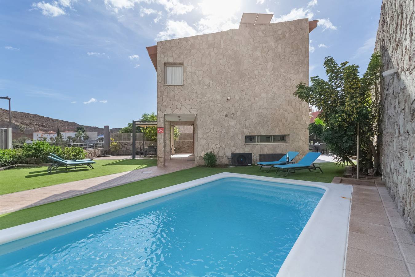 Férias 'Puro Luxo e Conforto La Oliva' com vista para a montanha, Wi-Fi e ar condicionado in Pueblo de Tauro, Mogán