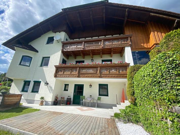 Ferienwohnung für 3 Personen, mit Ausblick und Garten