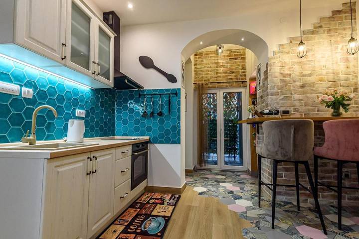 Ferienwohnung für 4 Personen, mit Balkon und Terrasse sowie Ausblick in Belgrad - 2