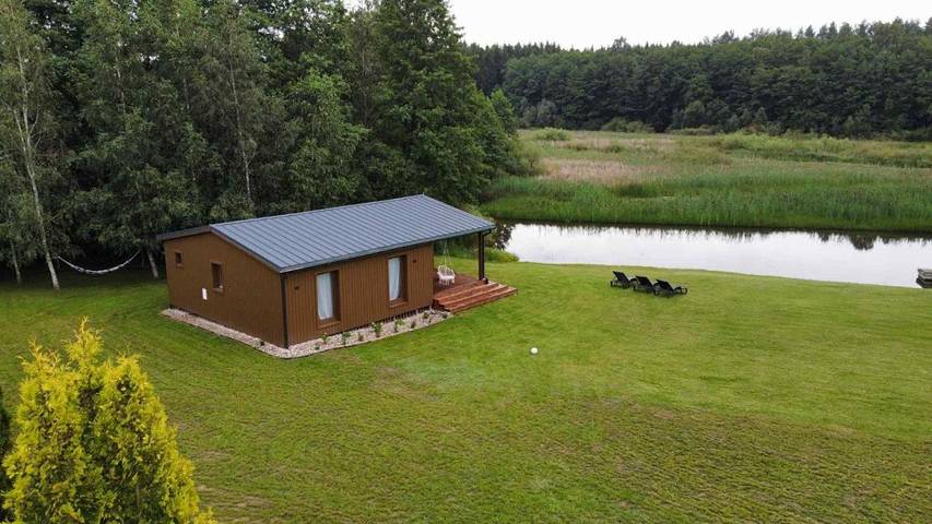 Ferienhaus für 2 Personen, mit Garten und Sauna sowie Terrasse und Ausblick, mit Haustier in Litauen