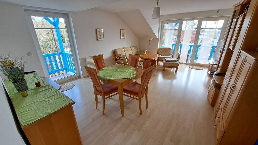 Ferienwohnung für 6 Personen, mit Balkon am Selliner See