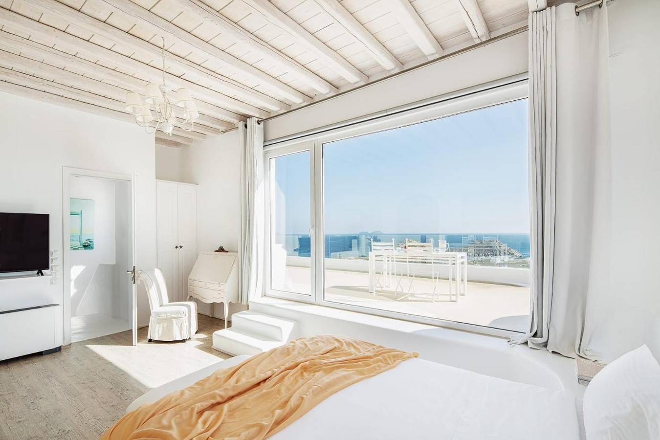 Alegria Mykonos 10 Suiten – Exklusive Villa für Gruppen mit Meerblick und Privatsphäre in Kalafati, Mykonos