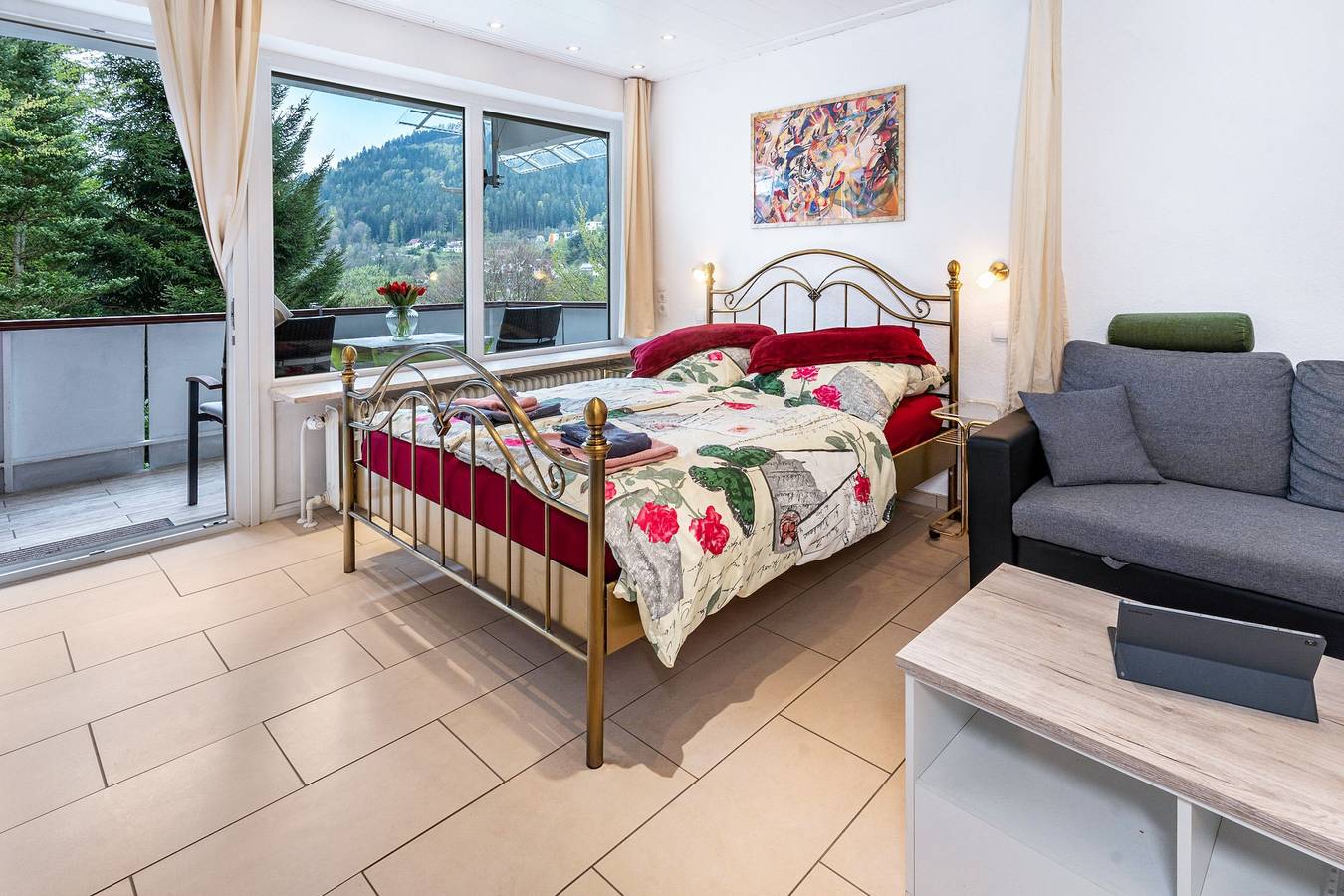 Monolocale intero, Monolocale 'Tannenwald' con balcone e Wi-Fi in Bad Wildbad, Nordschwarzwald