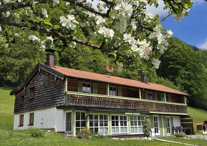 Ferienwohnung Bergwald inkl. Chiemgaukarte - Holiday flat 80sqm, 2 bedrooms, living room, 2 bathrooms, tiled stove, winter garden