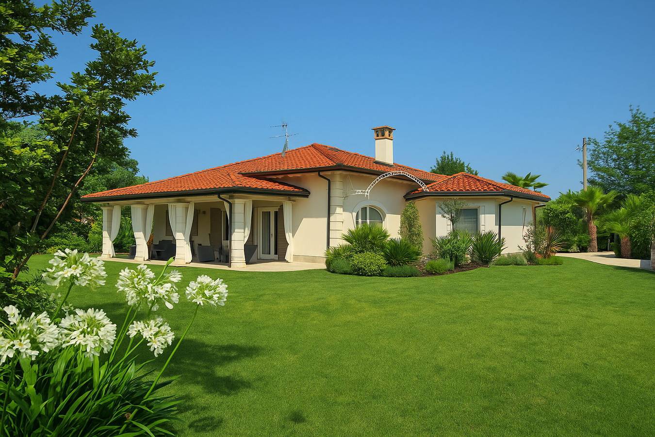 Villa Forte Dei Marmi, Pool & Garden - Villa Al Forte in Forte dei Marmi, Italienische Riviera