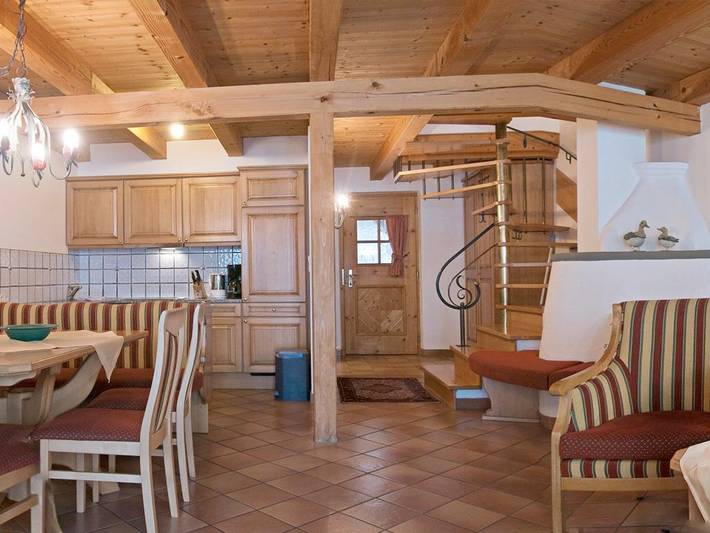 Ferienwohnung für 7 Personen, mit Sauna und Ausblick sowie Garten, mit Haustier in Kössen - 4