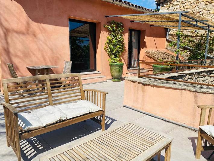 Location de vacances pour 2 personnes, avec terrasse ainsi que jardin et vue à Fressac - 4