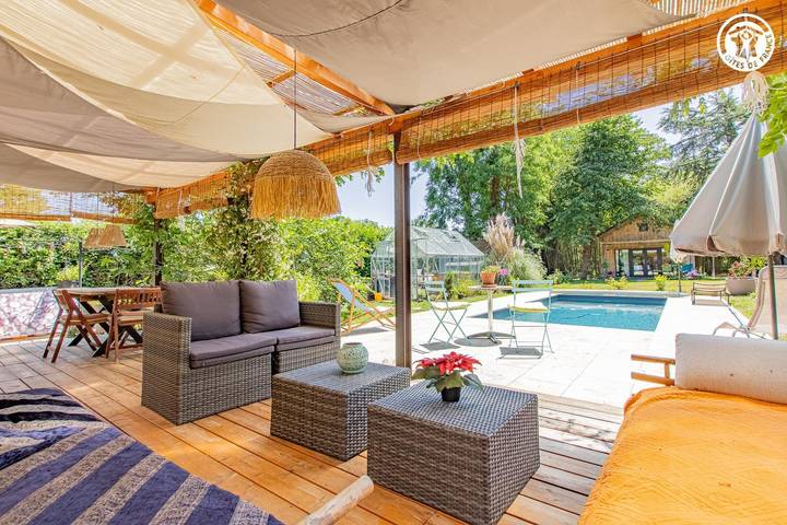 Gîte für 6 Personen, mit Terrasse und Garten sowie Pool in Burgund - 2