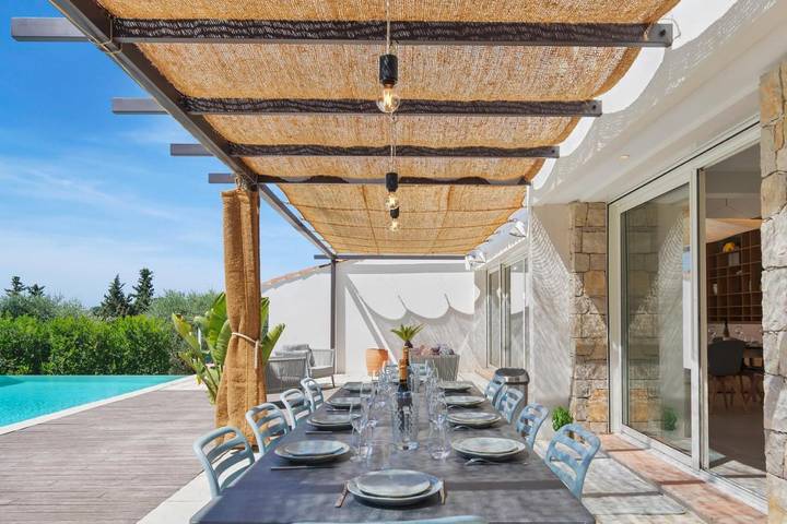 Villa pour 8 personnes, avec Jacuzzi et Terrasse ainsi que Jardin et Piscine à Opio - 4