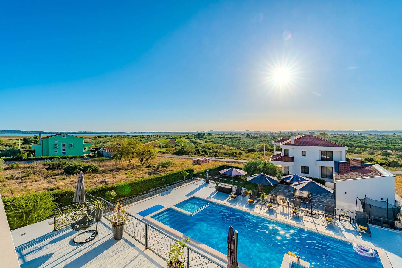 Beautiful villa Lara in Vrana with pool in Pakostane, Zadar