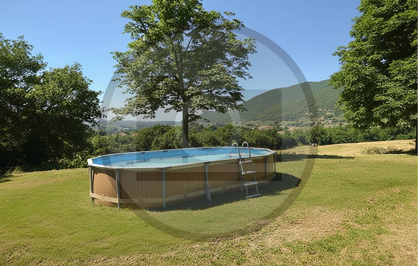 Gemütliche 2-Zimmer-Wohnung mit Pool und Garten in der Nähe des Stadtzentrums von Configni in Configni, Rieti Provinz