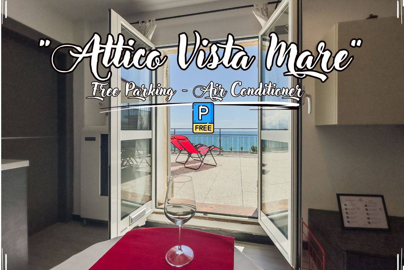 Ganze Wohnung, [Penthouse mit Meerblick] Free Park • A/C • Hiper Wifi in Savona (Stadt), Savona