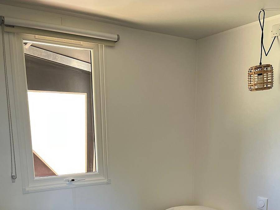 Camping de la Plage - Canvas and wooden tent 4 persons - Coco O Room With Sanitary in Fermanville, Cherbourg region