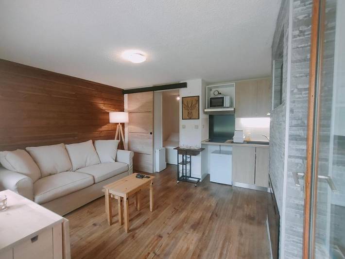 Gîte pour 4 personnes, avec terrasse ainsi que vue sur le lac et vue dans Col d'Aspin