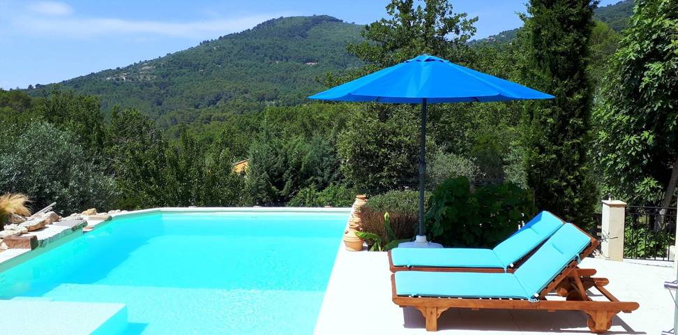 Location de vacances pour 10 personnes, avec jardin à Seillans