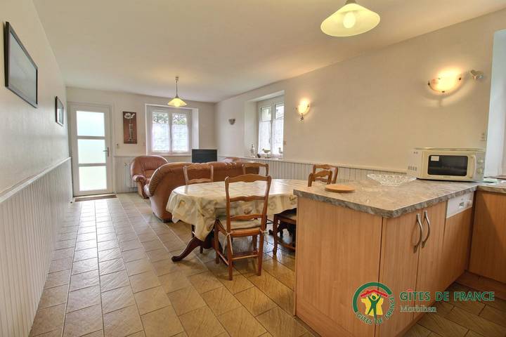 Gîte pour 5 personnes, avec terrasse et jardin, animaux acceptés à Baden (France) - 4