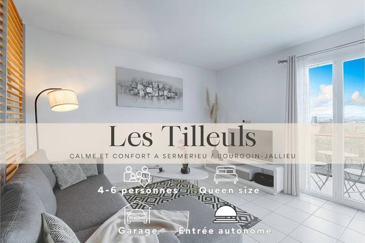 Gîte pour 6 personnes, avec jardin ainsi que vue et bassin pour enfant, animaux acceptés dans Sermérieu