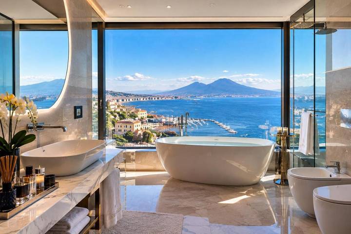 Villa per 6 persone, con Idromassaggio e Terrazza nonché Panorama a Napoli