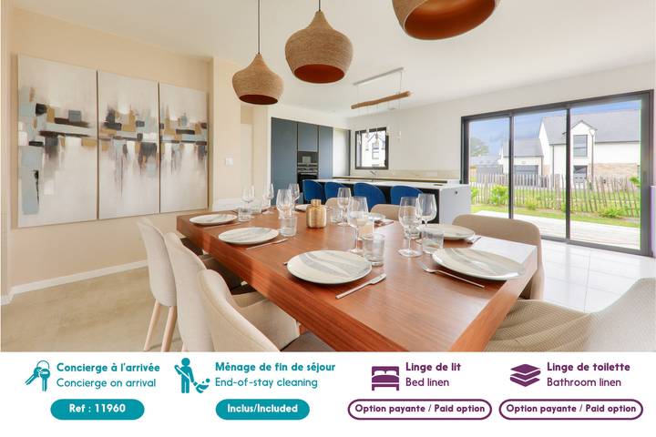 Location de vacances pour 10 personnes, avec jardin et terrasse à Saint-Philibert - 3