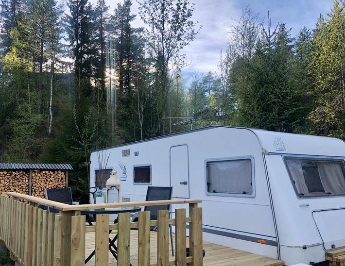 Ferienwohnung für 2 Personen, mit Ausblick und Garten sowie Terrasse - 1