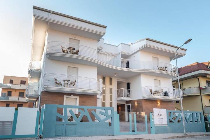 Apartmenthotel für 3 Personen, mit Balkon und Terrasse sowie Ausblick
