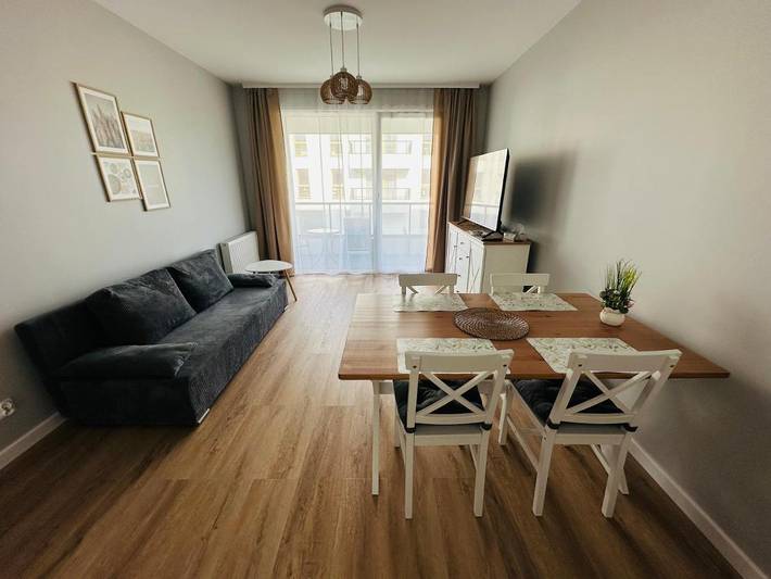 Apartament wakacyjny dla 6 osób, z Balkon i Taras w Pruszcz Gdański