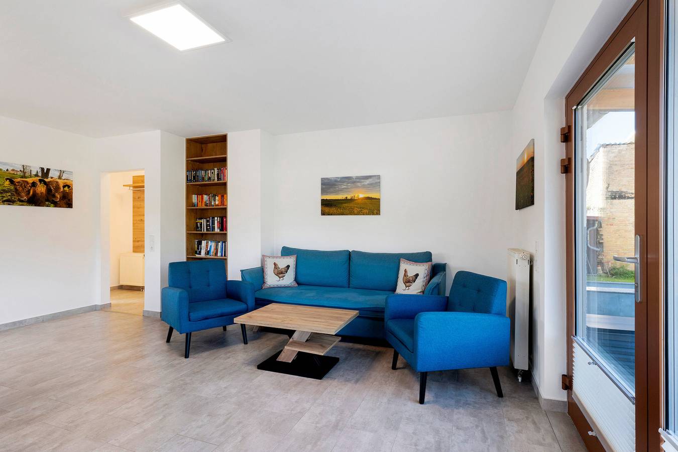 Appartement entier, Appartement 'Am Gallowayhof' avec terrasse privée, jardin privé et Wi-Fi in Lac de l'Ucker supérieur, Uckermark