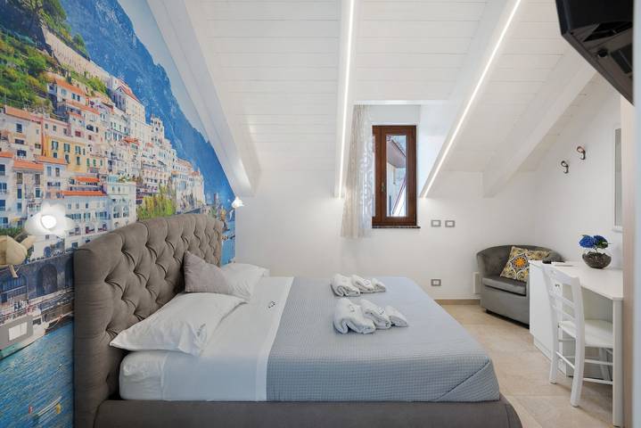 Zimmer 'Amalfi' mit Bergblick, Wlan und Klimaanlage in Pianillo, Agerola