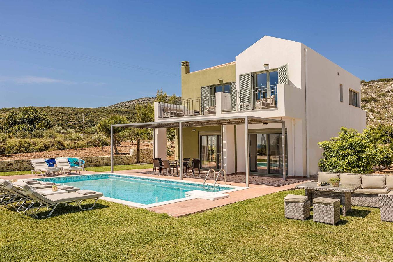 Villa für 8 Personen mit Balkon in Skala, Kefalonia