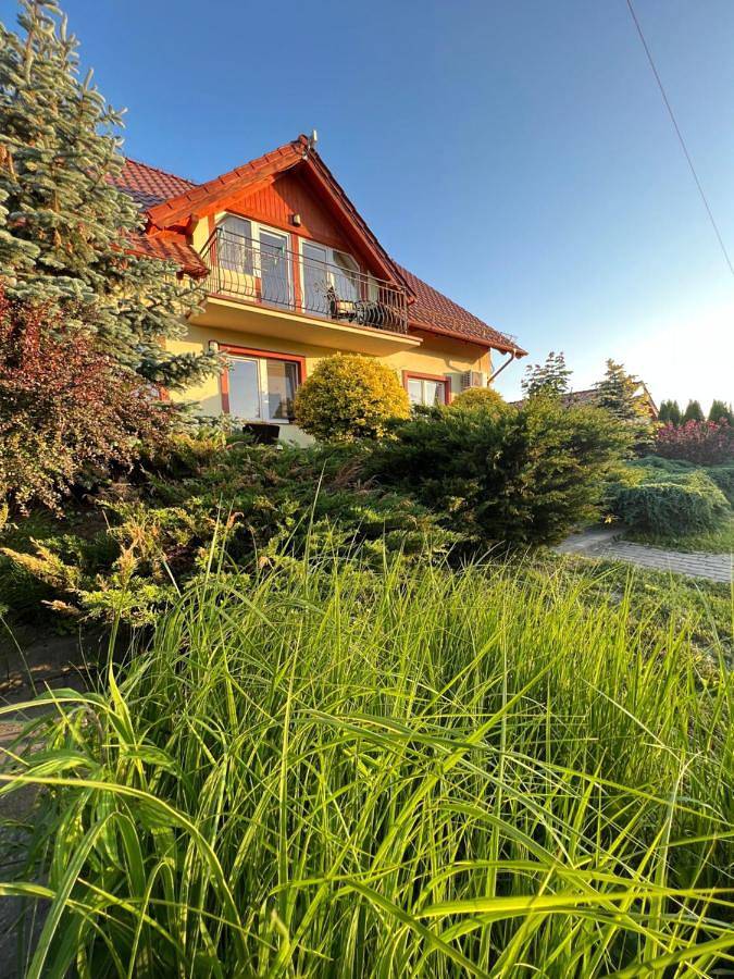 Dom dla 3 osób, z balkon i ogród oraz widok, Dla rodziny w Stegna Polska