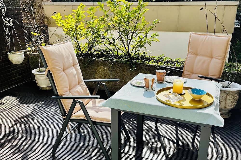 Ganze Wohnung, Sonne & Ruhe – Möbliertes Apartment mit Terrasse | Wohnen auf Zeit in Hannover in Vahrenwald-List, Hannover