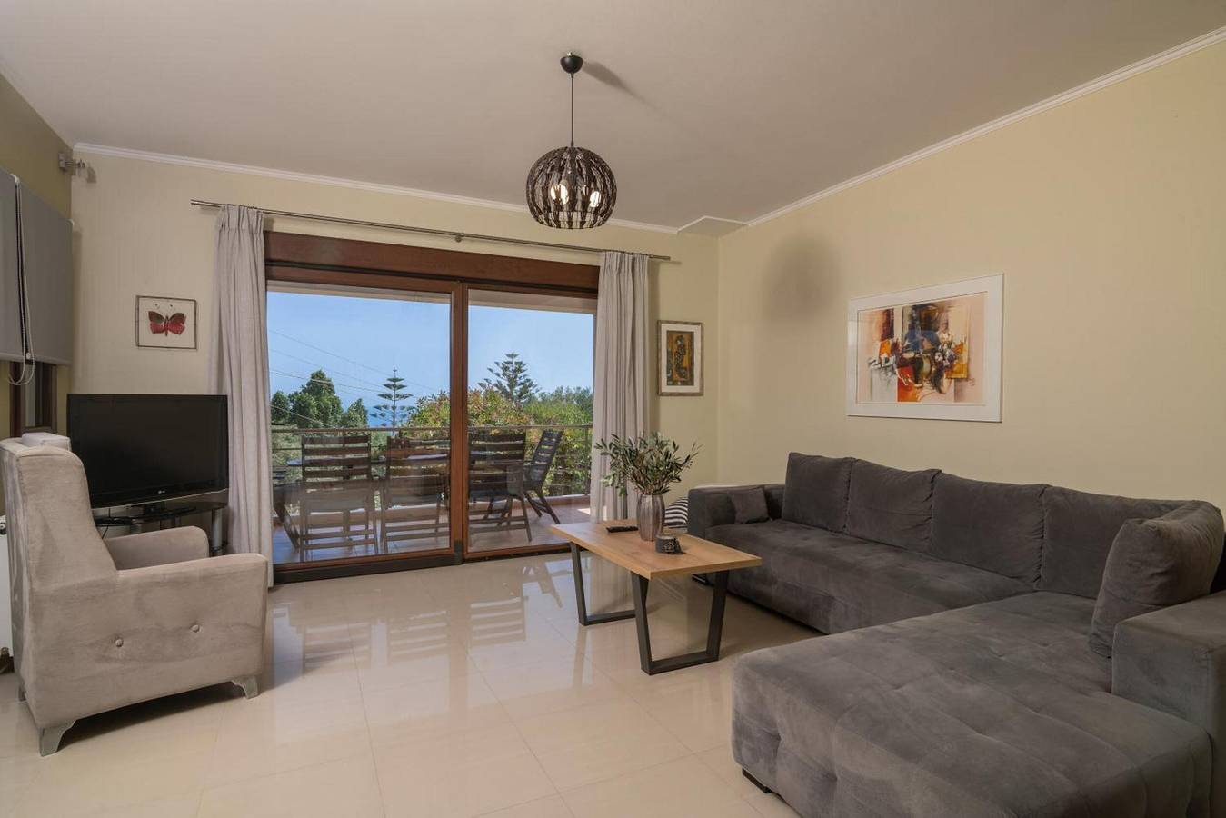 Villa 'Zante Oliva Blu-Seaview With' mit Meerblick, Wlan und Klimaanlage in Bochali, Zakynthos