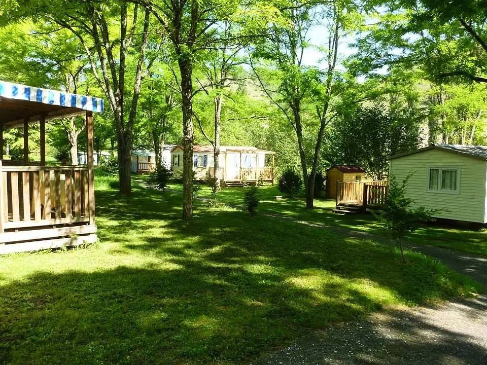 Mobilheim 2 Schlafzimmer Confort - halb überdachte Terrasse 4 Personen in Saint-Pompont, Périgord Noir