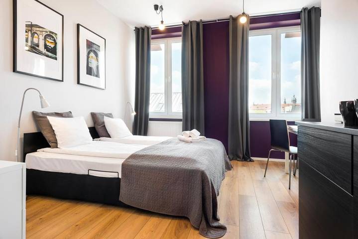 Apartahotel para 3 personas, con vistas en Cracovia