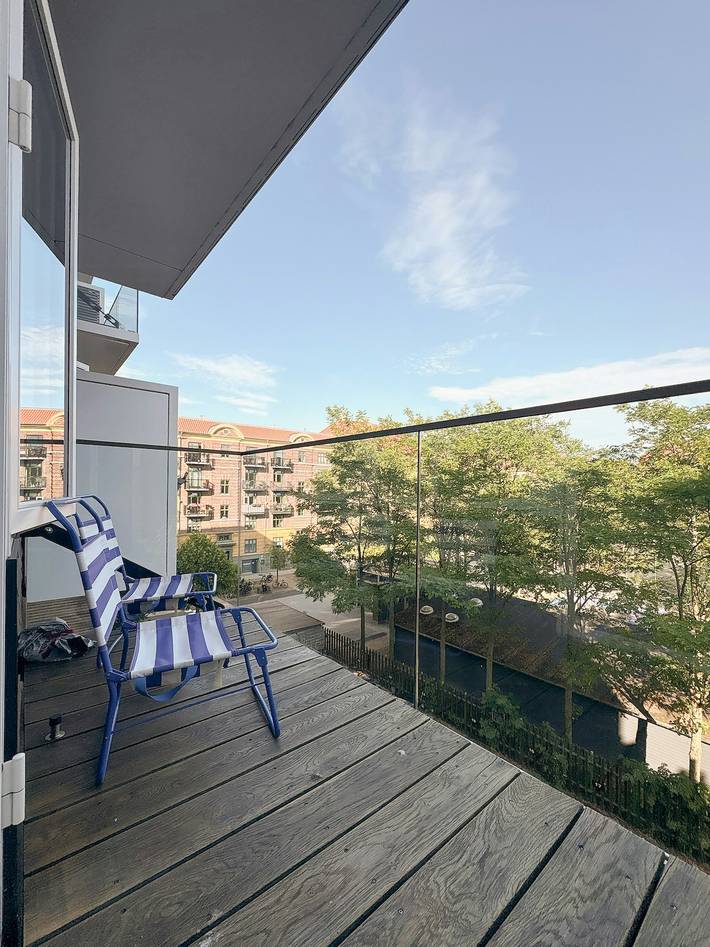 Geheel appartement, Licht appartement op Islands Brygge met balkon in Amager, Kopenhagen