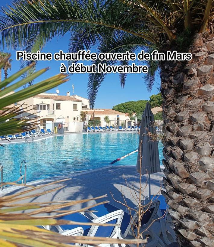Appartement de vacances pour 2 personnes, avec jardin ainsi que piscine et balcon