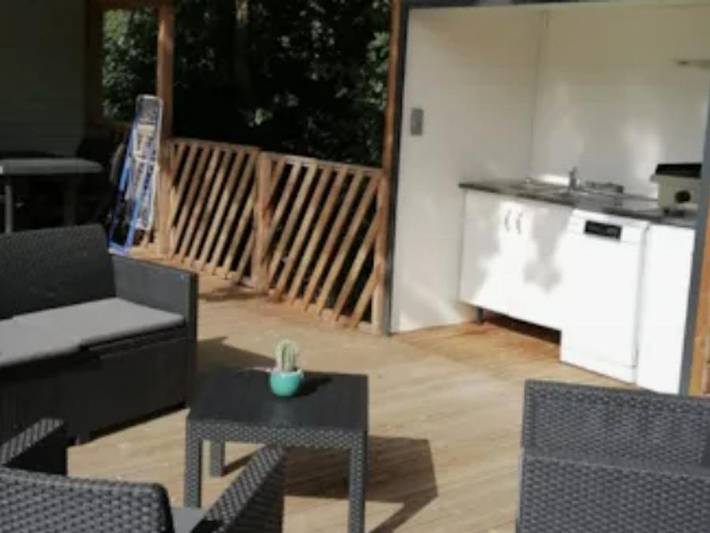 Camping le Moulin de Sainte-Anne  - Mobilheim 8 personen - Stamm in Villegly, Carcassonne und Umgebung