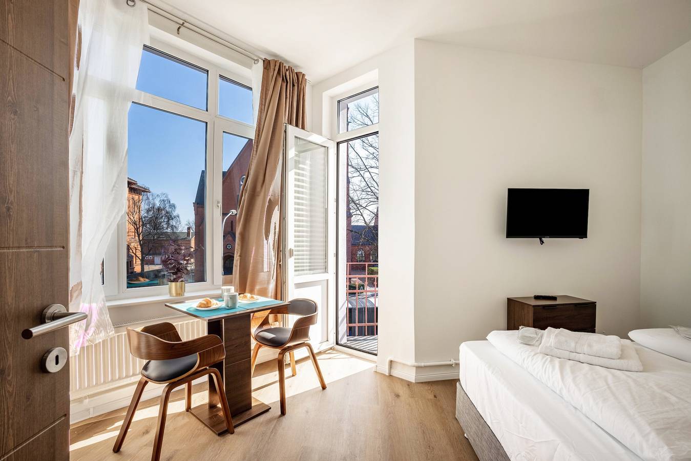 Apartamento entero, Apartamento de 2 habitaciones 2-2 con balcón y Wi-Fi in Lübeck (Ciudad), Lübeck