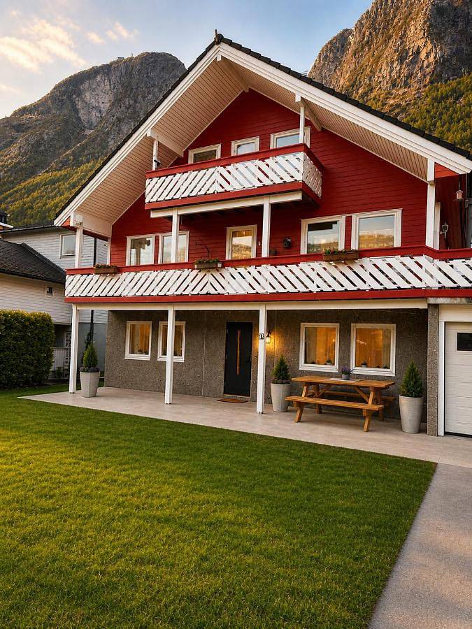 Gîte pour 5 personnes, avec jardin et vue dans Loen - 2