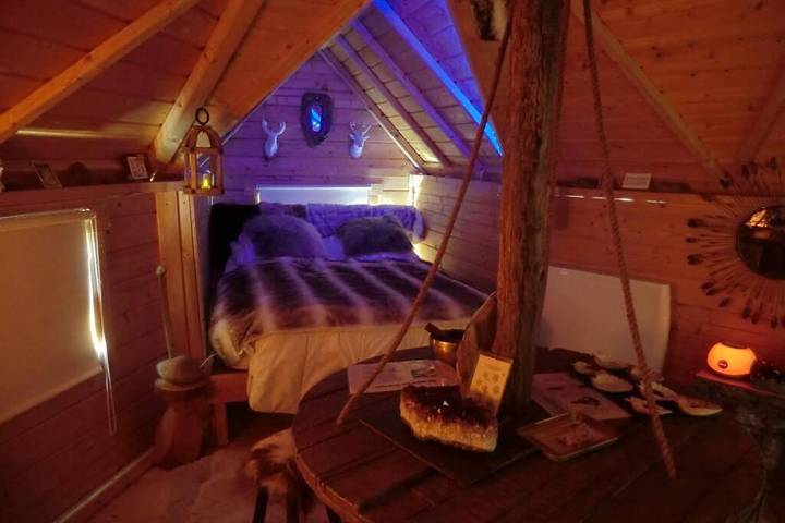 Appartement de vacances pour 2 personnes, avec jardin ainsi que vue et vue sur le lac