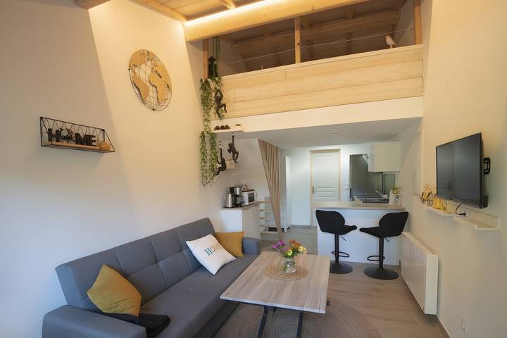 Studio pour 2 personnes, avec jardin